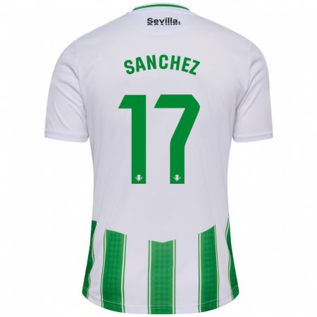Kandiny Homme Maillot Rodri Sánchez #17 Blanc Tenues Domicile 2023/24 T-Shirt
