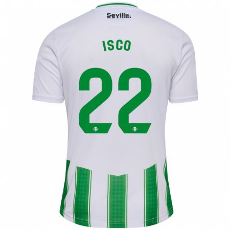 Kandiny Homme Maillot Isco #22 Blanc Tenues Domicile 2023/24 T-Shirt