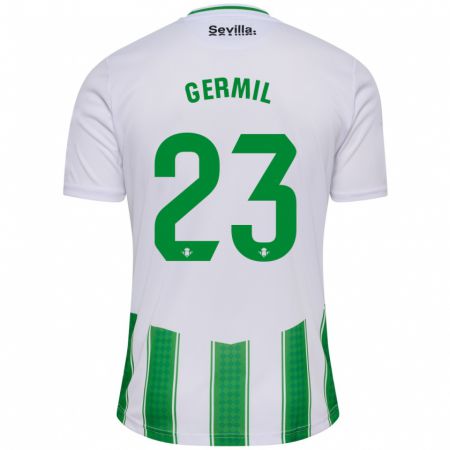 Kandiny Homme Maillot Darío Germil #23 Blanc Tenues Domicile 2023/24 T-Shirt