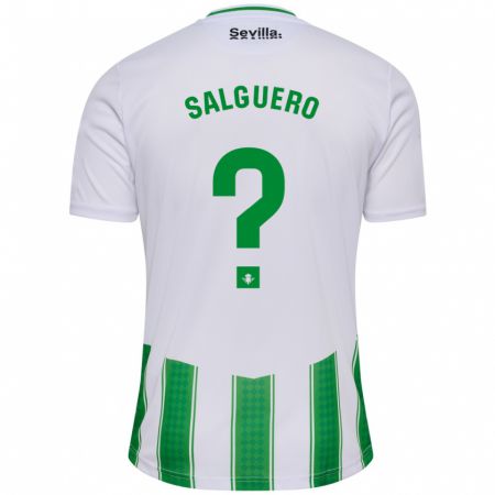 Kandiny Homme Maillot Antonio Salguero #0 Blanc Tenues Domicile 2023/24 T-Shirt
