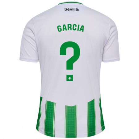 Kandiny Homme Maillot Pablo García #0 Blanc Tenues Domicile 2023/24 T-Shirt