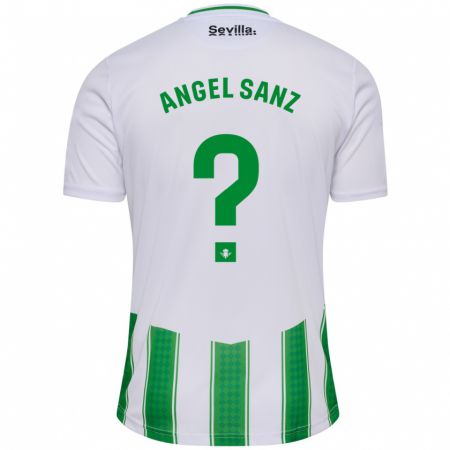 Kandiny Homme Maillot Miguel Ángel Sanz #0 Blanc Tenues Domicile 2023/24 T-Shirt
