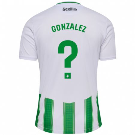 Kandiny Homme Maillot David González #7 Blanc Tenues Domicile 2023/24 T-Shirt