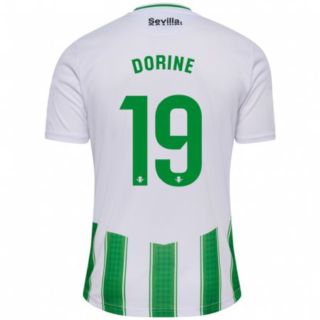 Kandiny Homme Maillot Dorine Nina Chuigoue #19 Blanc Tenues Domicile 2023/24 T-Shirt