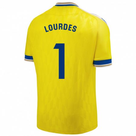 Kandiny Homme Maillot Lourdes #1 Jaune Tenues Domicile 2023/24 T-Shirt