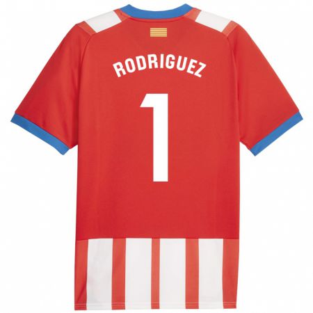 Kandiny Homme Maillot Maria Rodríguez #1 Rouge Blanc Tenues Domicile 2023/24 T-Shirt