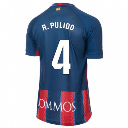 Kandiny Homme Maillot Rubén Pulido #4 Marin Tenues Domicile 2023/24 T-Shirt