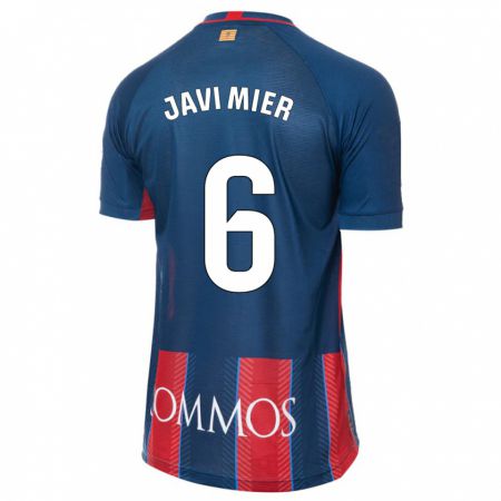 Kandiny Homme Maillot Javi Mier #6 Marin Tenues Domicile 2023/24 T-Shirt