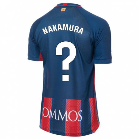 Kandiny Homme Maillot Togo Nakamura #0 Marin Tenues Domicile 2023/24 T-Shirt