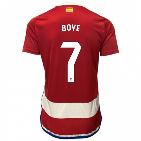 Kandiny Homme Maillot Lucas Boyé #7 Rouge Tenues Domicile 2023/24 T-Shirt