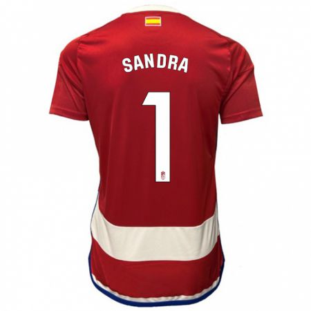 Kandiny Homme Maillot Sandra #1 Rouge Tenues Domicile 2023/24 T-Shirt
