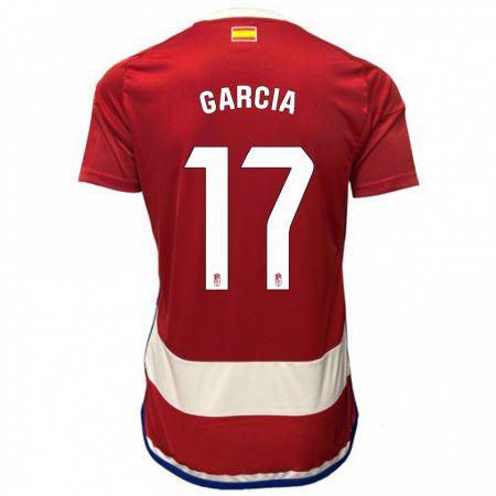 Kandiny Homme Maillot Naima García #17 Rouge Tenues Domicile 2023/24 T-Shirt