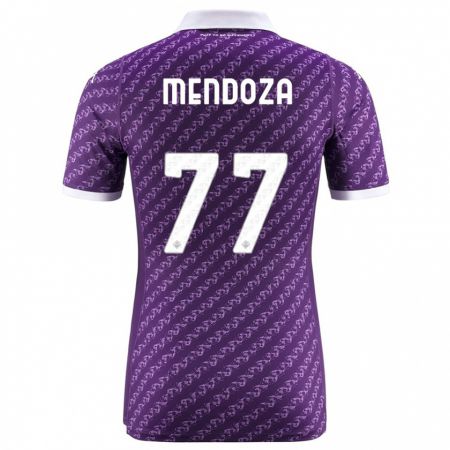 Kandiny Homme Maillot William Mendoza #77 Violet Tenues Domicile 2023/24 T-Shirt