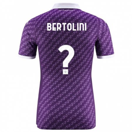Kandiny Homme Maillot Gabriele Bertolini #0 Violet Tenues Domicile 2023/24 T-Shirt
