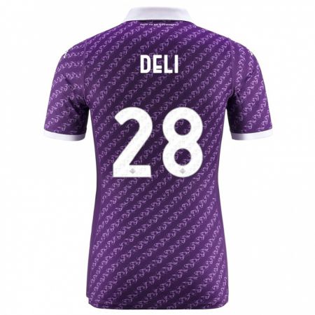 Kandiny Homme Maillot Lapo Deli #28 Violet Tenues Domicile 2023/24 T-Shirt