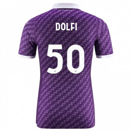 Kandiny Homme Maillot Brando Dolfi #50 Violet Tenues Domicile 2023/24 T-Shirt