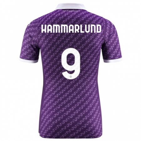 Kandiny Homme Maillot Pauline Hammarlund #9 Violet Tenues Domicile 2023/24 T-Shirt