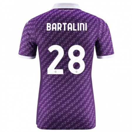 Kandiny Homme Maillot Viola Bartalini #28 Violet Tenues Domicile 2023/24 T-Shirt