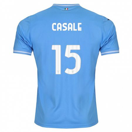 Kandiny Homme Maillot Nicolò Casale #15 Bleu Tenues Domicile 2023/24 T-Shirt