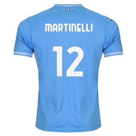 Kandiny Homme Maillot Leonardo Martinelli #12 Bleu Tenues Domicile 2023/24 T-Shirt