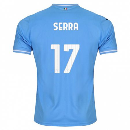 Kandiny Homme Maillot Federico Serra #17 Bleu Tenues Domicile 2023/24 T-Shirt