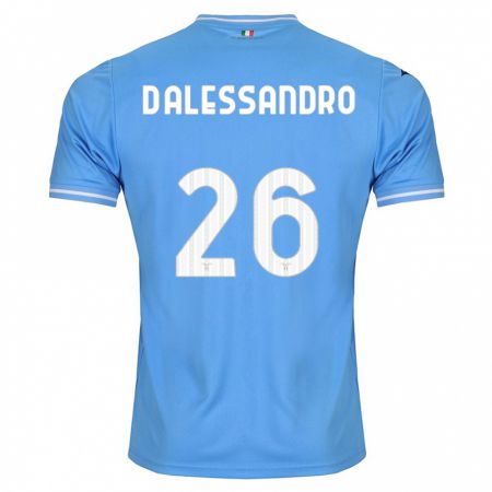 Kandiny Homme Maillot Mattya D'alessandro #26 Bleu Tenues Domicile 2023/24 T-Shirt
