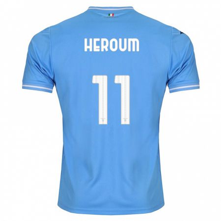 Kandiny Homme Maillot Nora Heroum #11 Bleu Tenues Domicile 2023/24 T-Shirt