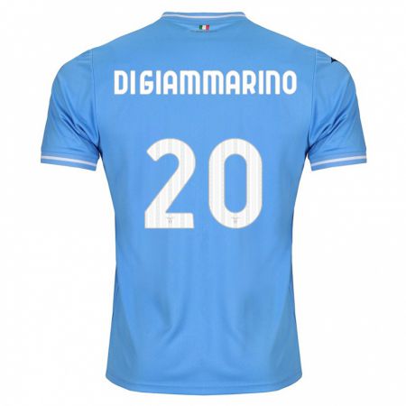 Kandiny Homme Maillot Virginia Di Giammarino #20 Bleu Tenues Domicile 2023/24 T-Shirt