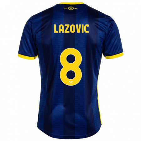 Kandiny Homme Maillot Darko Lazović #8 Marin Tenues Domicile 2023/24 T-Shirt