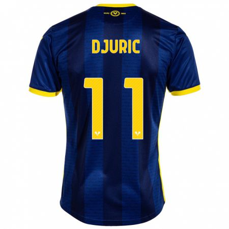 Kandiny Homme Maillot Milan Djuric #11 Marin Tenues Domicile 2023/24 T-Shirt
