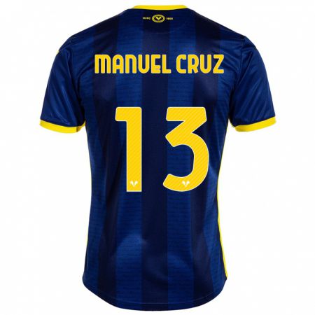 Kandiny Homme Maillot Juan Manuel Cruz #13 Marin Tenues Domicile 2023/24 T-Shirt