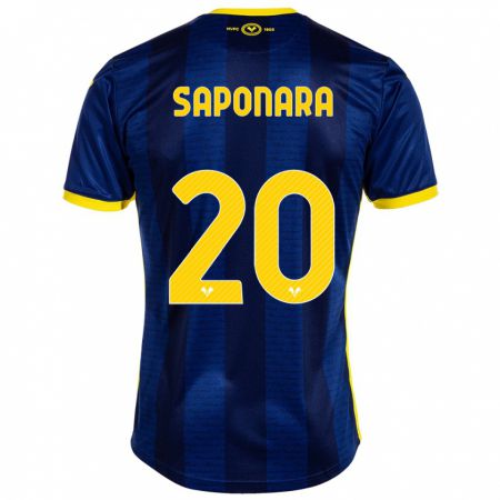 Kandiny Homme Maillot Riccardo Saponara #20 Marin Tenues Domicile 2023/24 T-Shirt