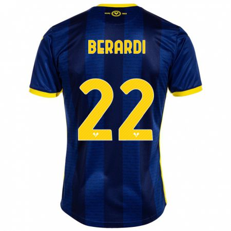 Kandiny Homme Maillot Alessandro Berardi #22 Marin Tenues Domicile 2023/24 T-Shirt