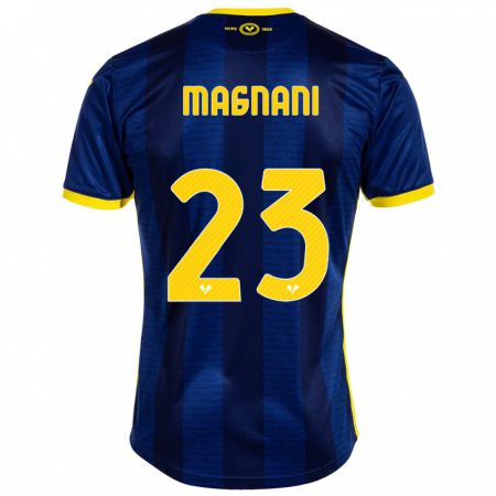 Kandiny Homme Maillot Giangiacomo Magnani #23 Marin Tenues Domicile 2023/24 T-Shirt