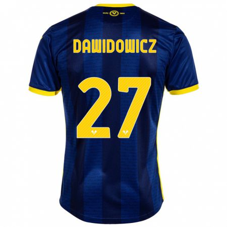 Kandiny Homme Maillot Pawel Dawidowicz #27 Marin Tenues Domicile 2023/24 T-Shirt