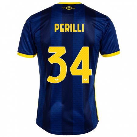 Kandiny Homme Maillot Simone Perilli #34 Marin Tenues Domicile 2023/24 T-Shirt