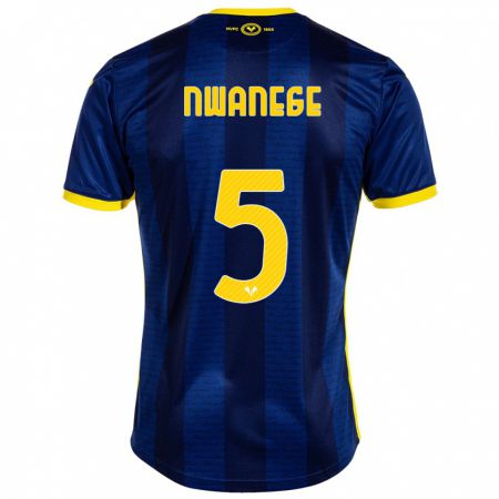 Kandiny Homme Maillot Karlson Nwanege #5 Marin Tenues Domicile 2023/24 T-Shirt