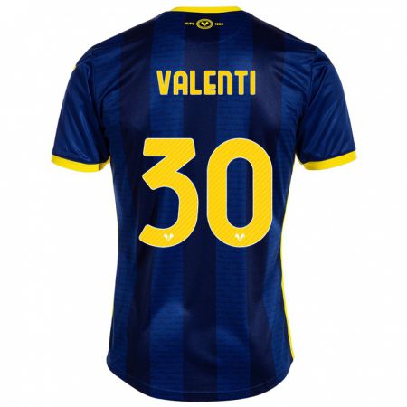 Kandiny Homme Maillot Francesco Valenti #30 Marin Tenues Domicile 2023/24 T-Shirt