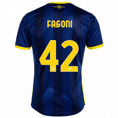 Kandiny Homme Maillot Marco Fagoni #42 Marin Tenues Domicile 2023/24 T-Shirt