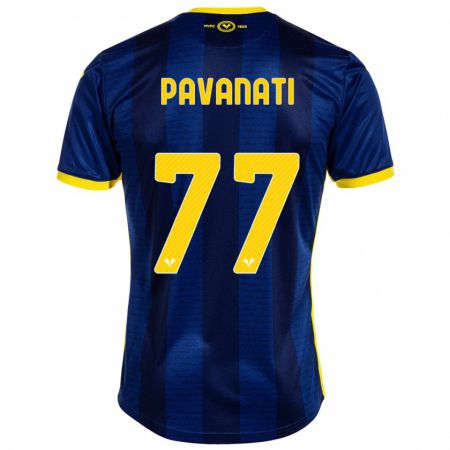 Kandiny Homme Maillot Alessandro Pavanati #77 Marin Tenues Domicile 2023/24 T-Shirt