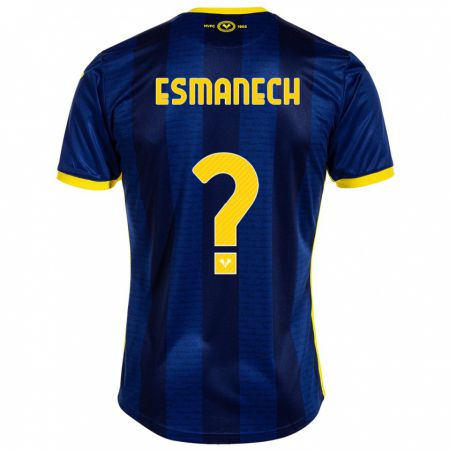 Kandiny Homme Maillot Inigo Esmanech #0 Marin Tenues Domicile 2023/24 T-Shirt