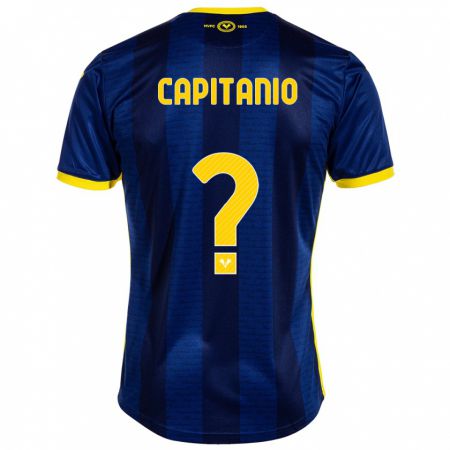 Kandiny Homme Maillot Alex Capitanio #0 Marin Tenues Domicile 2023/24 T-Shirt