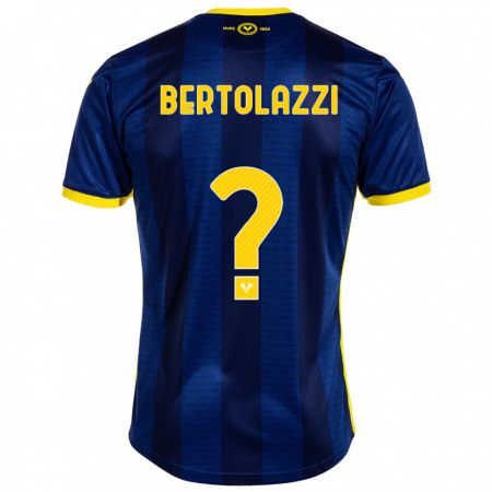 Kandiny Homme Maillot Giovanni Bertolazzi #0 Marin Tenues Domicile 2023/24 T-Shirt
