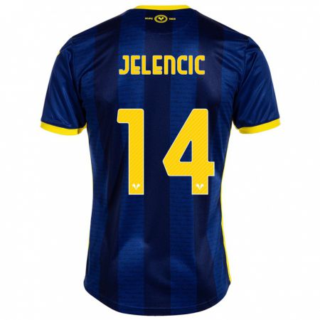 Kandiny Homme Maillot Ana Jelencic #14 Marin Tenues Domicile 2023/24 T-Shirt