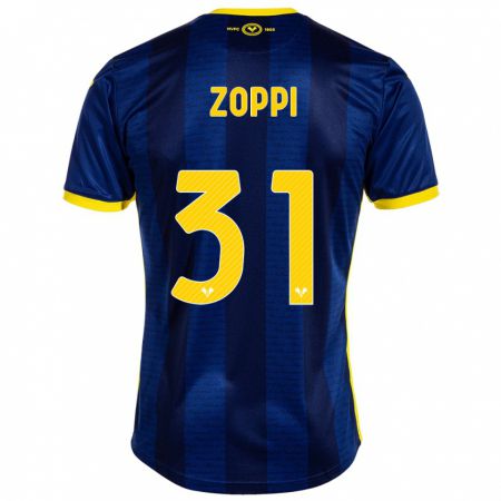 Kandiny Homme Maillot Sofia Zoppi #31 Marin Tenues Domicile 2023/24 T-Shirt