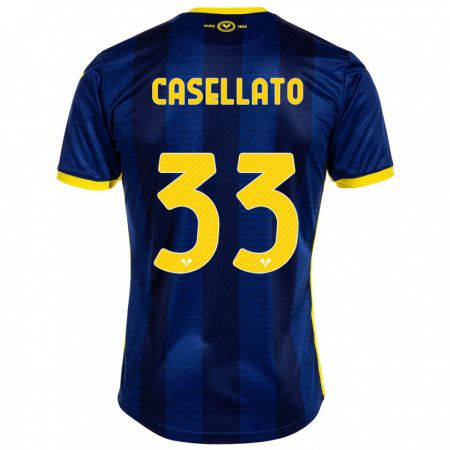 Kandiny Homme Maillot Elisa Casellato #33 Marin Tenues Domicile 2023/24 T-Shirt