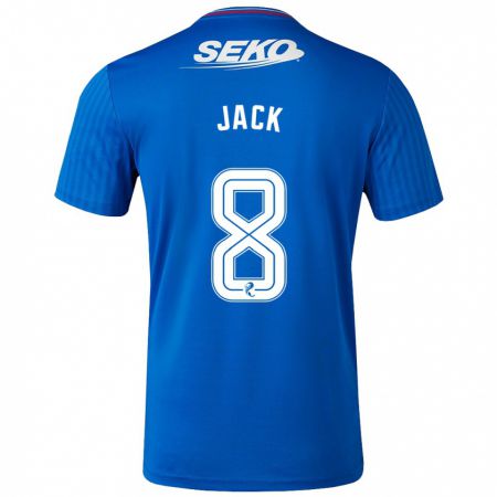 Kandiny Homme Maillot Ryan Jack #8 Bleu Tenues Domicile 2023/24 T-Shirt