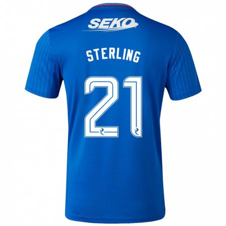 Kandiny Homme Maillot Dujon Sterling #21 Bleu Tenues Domicile 2023/24 T-Shirt