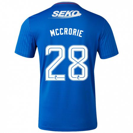 Kandiny Homme Maillot Robby Mccrorie #28 Bleu Tenues Domicile 2023/24 T-Shirt