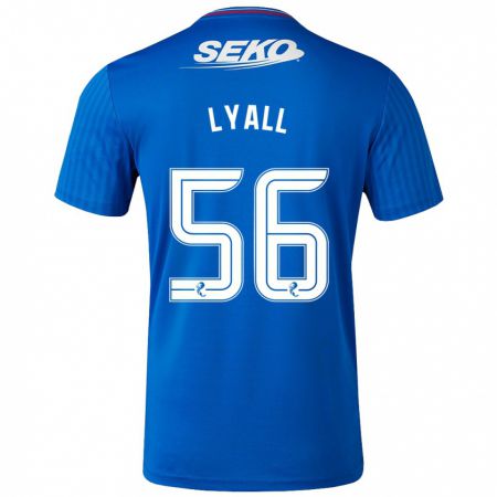 Kandiny Homme Maillot Arron Lyall #56 Bleu Tenues Domicile 2023/24 T-Shirt